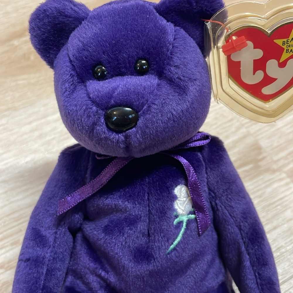 Ty Beanie Babies 1997 Princess Diana Bear Toy Rare - Picture 2 of 8